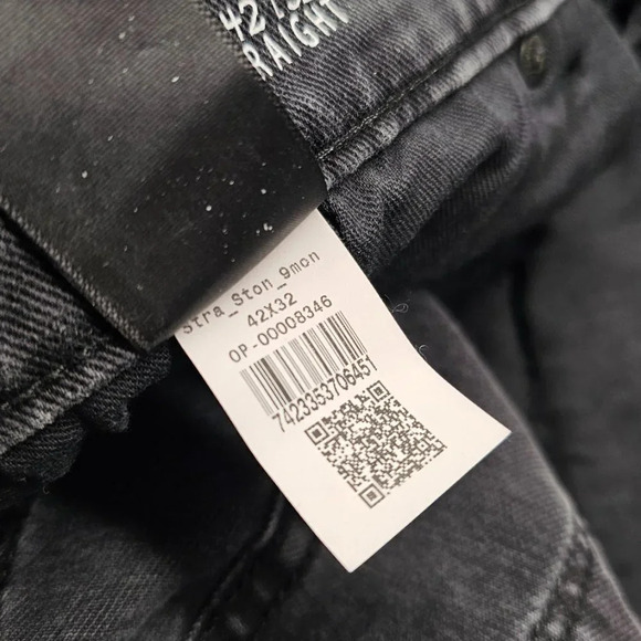 Mott & Bow Men's Straight Jeans Size 42 Gray - Picture 7 of 9